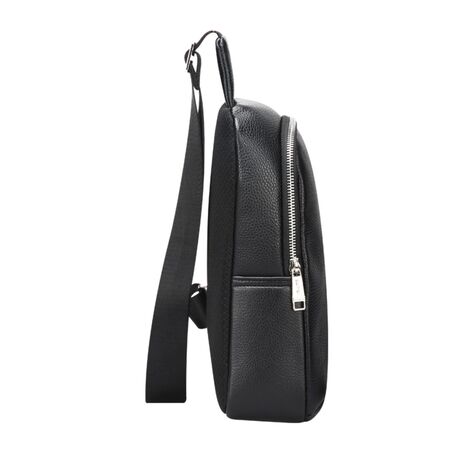 Δερμάτινο τσαντάκι crossbody Bopai 11-122901 μαύρο